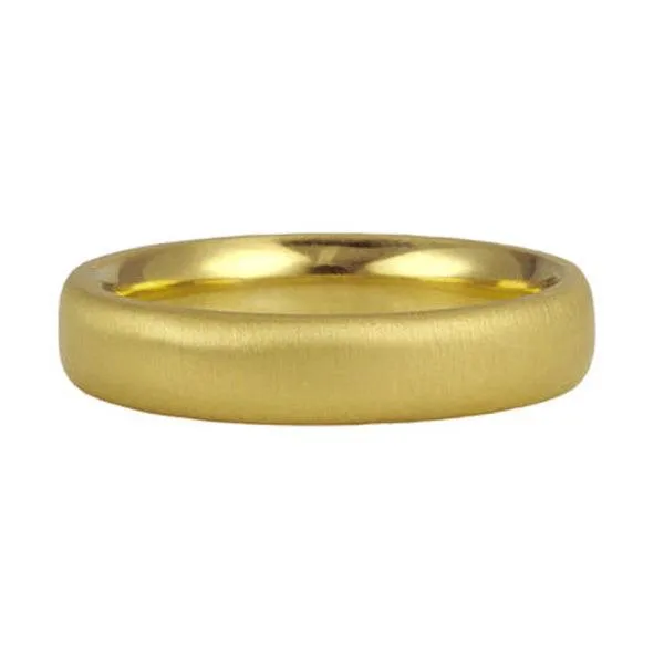 18K Men's Gold Medium Wide Comfort Fit Band