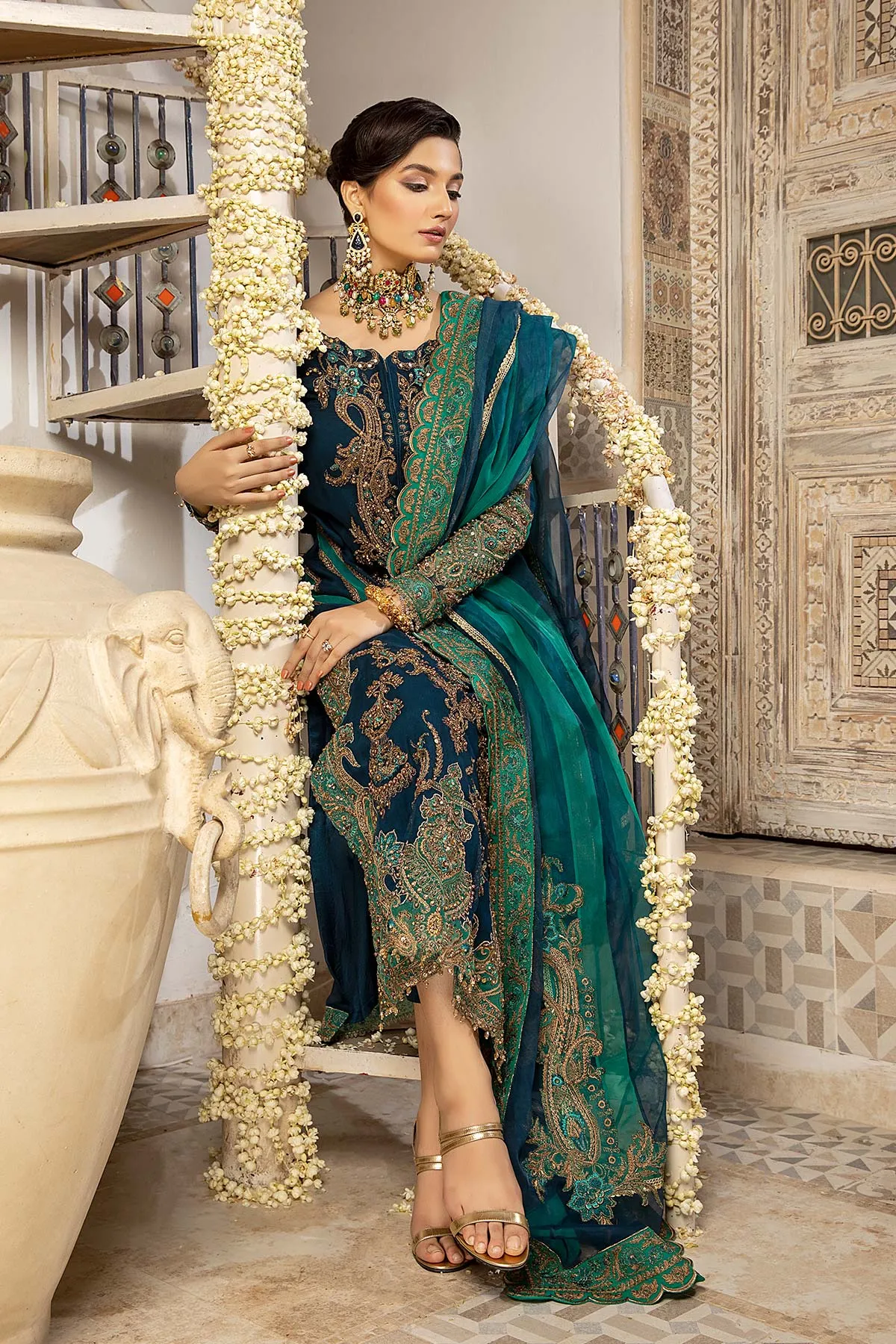 3-Pc Charizma Unstitched Formal Chiffon Collection DJ22-03