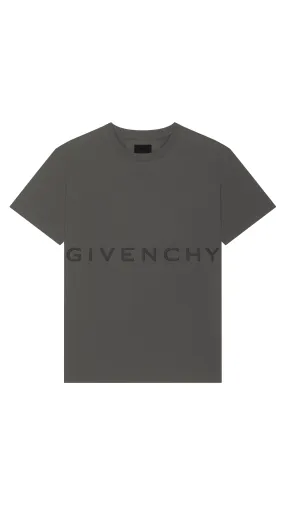 4G Oversized T-shirt in Cotton - Greyish Green