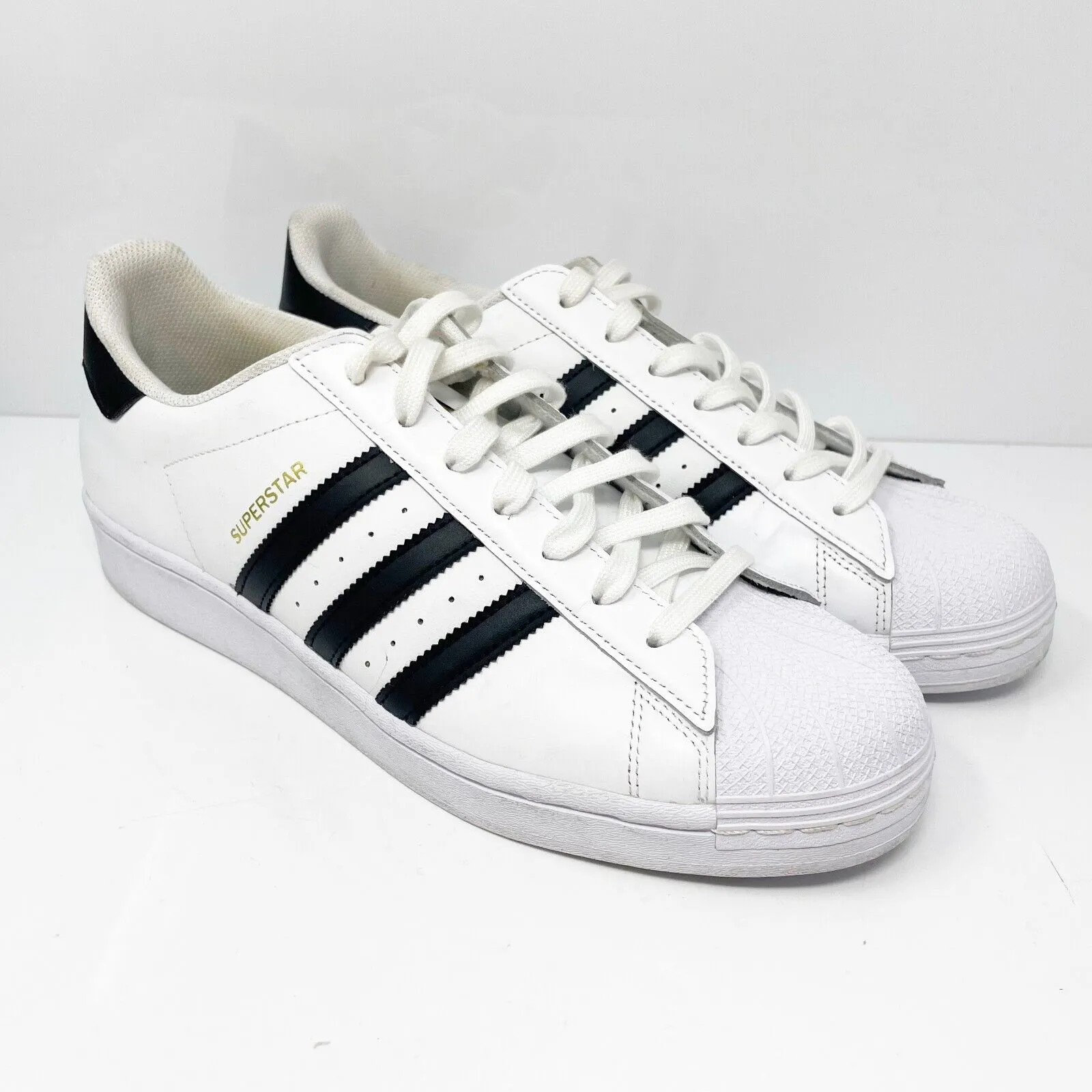 Adidas Mens Superstar EG4958 White Casual Shoes Sneakers Size 10.5