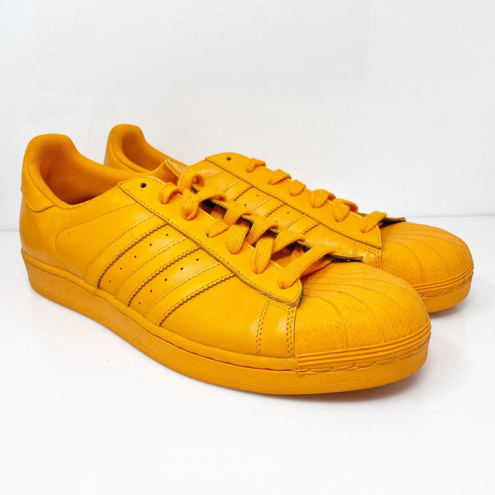 Adidas Mens Superstar S83394 Yellow Casual Shoes Sneakers Size 14