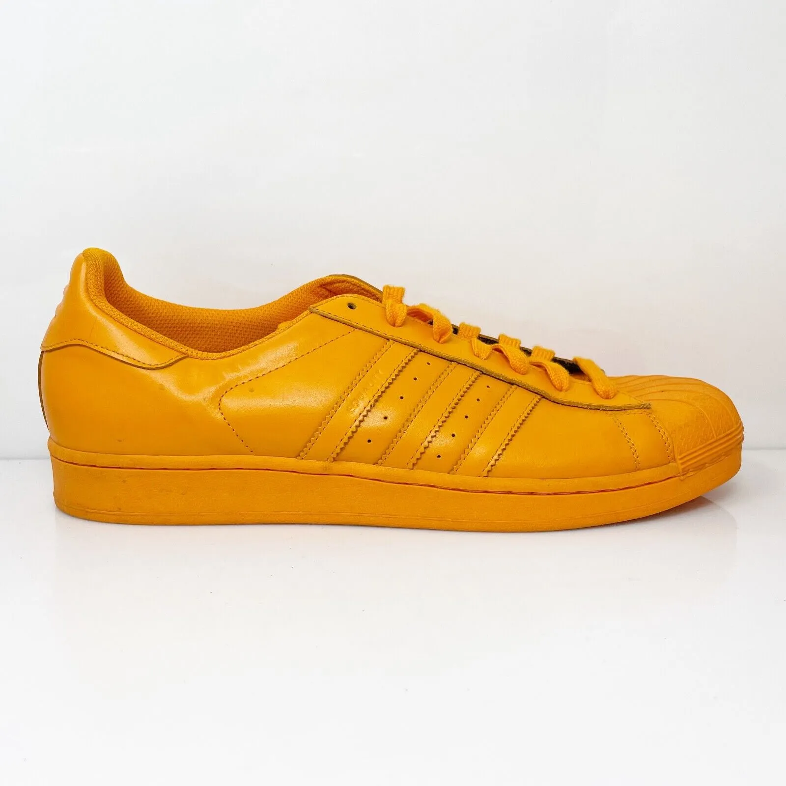 Adidas Mens Superstar S83394 Yellow Casual Shoes Sneakers Size 14