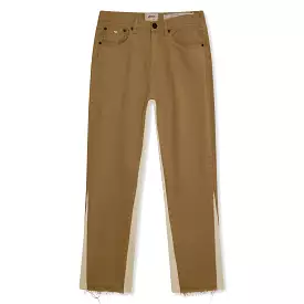 Amicci Axel Contrast Panel Jeans Tan