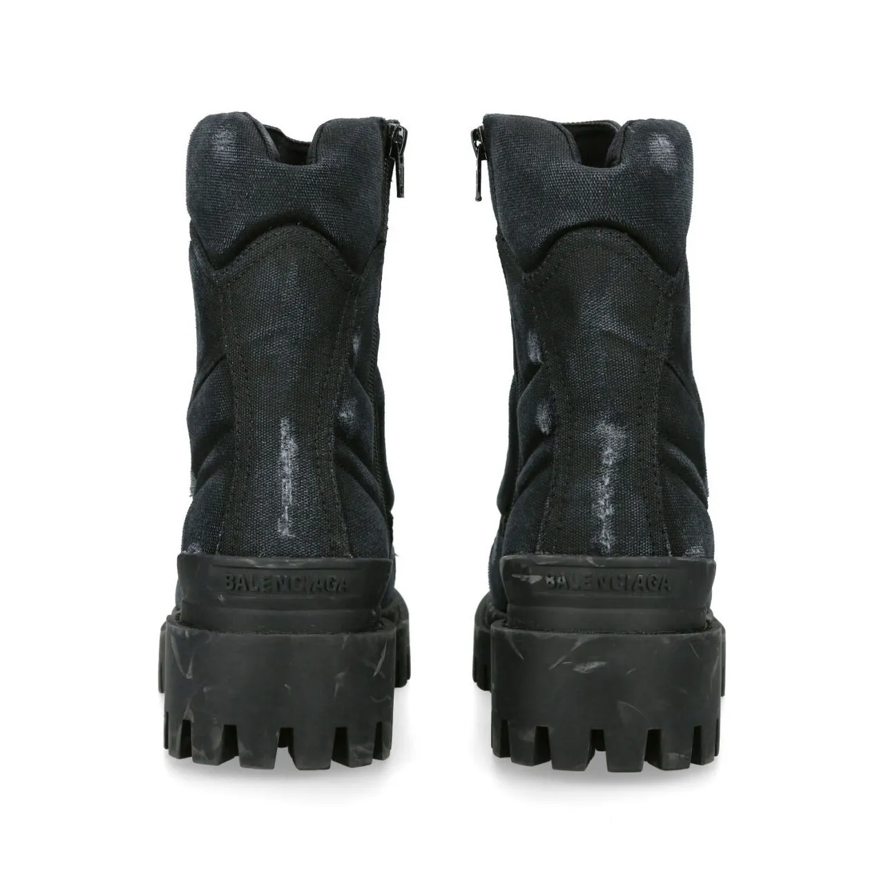 BALENCIAGA Combat Strike Boots - Black