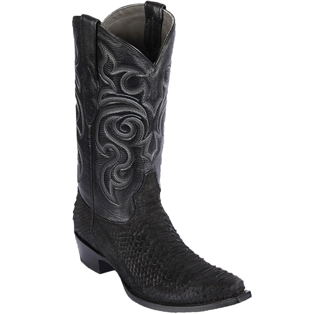 Black Python Boots