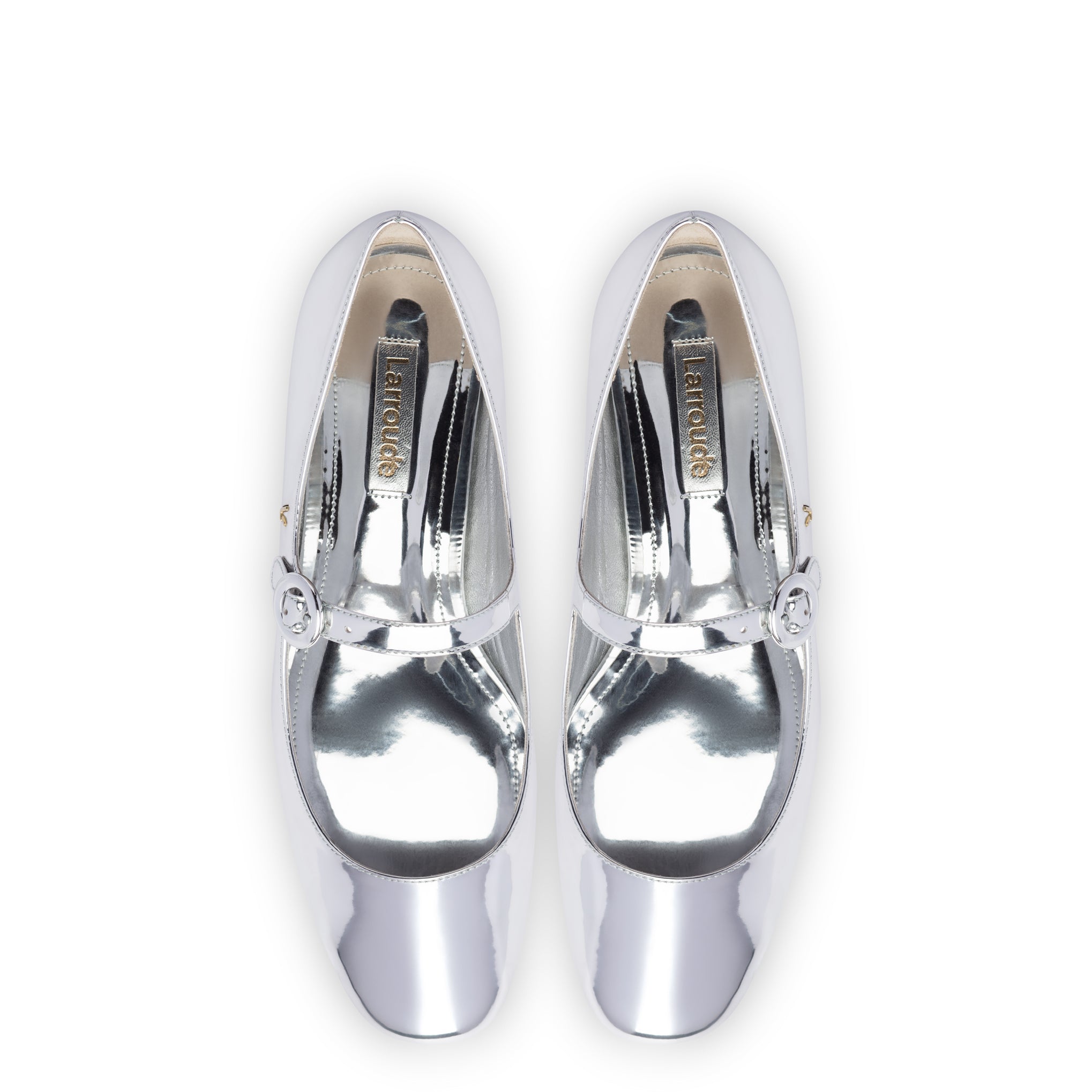 Blair Ballet Flat In Silver Specchio