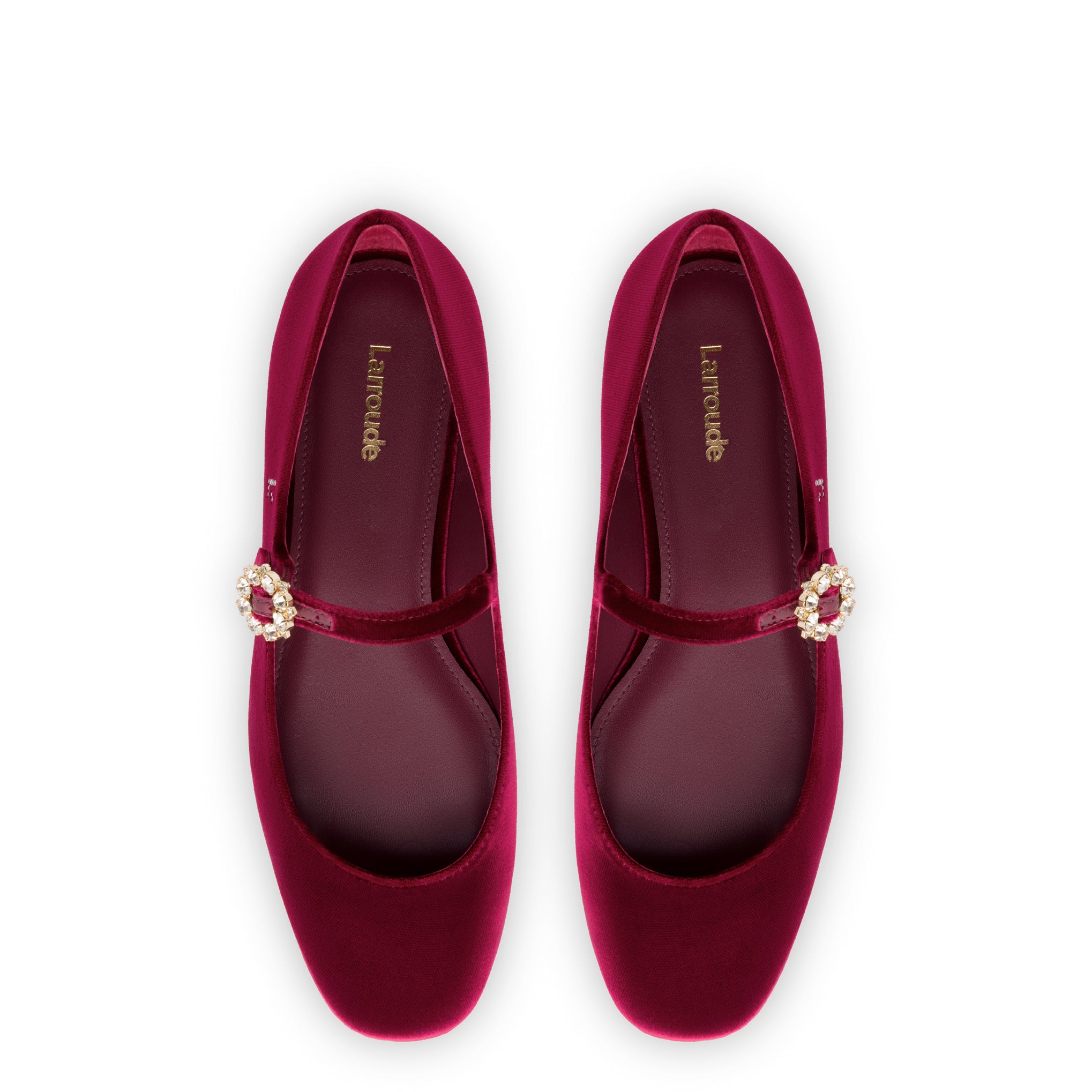 Blair Ballet Flat In Wine Velvet