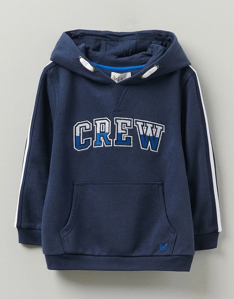 Boys' Side Stripe Overhead Hoodie from Crew Clothing Company