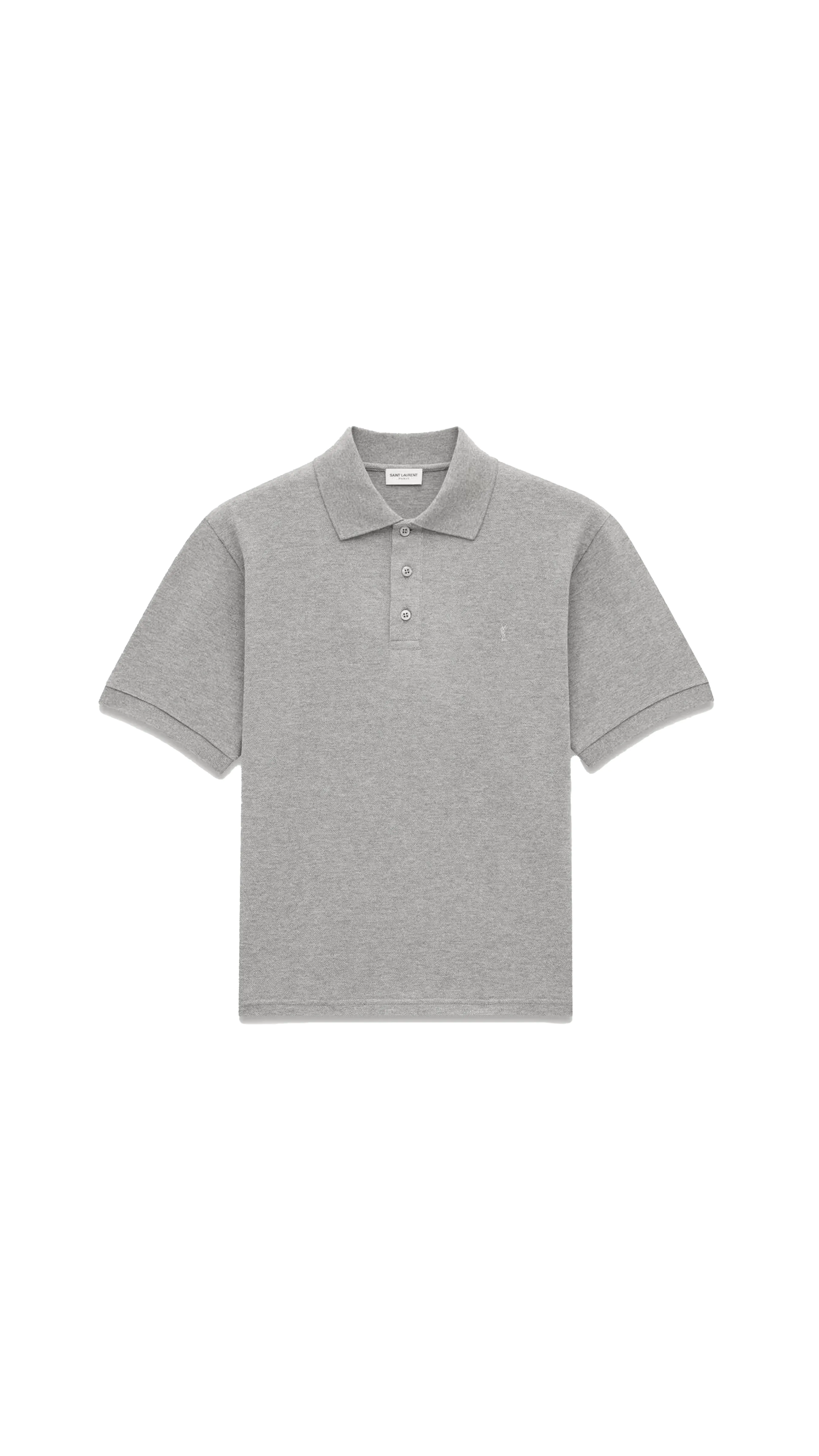 Cassandre Polo Shirt In Piqué - Grey