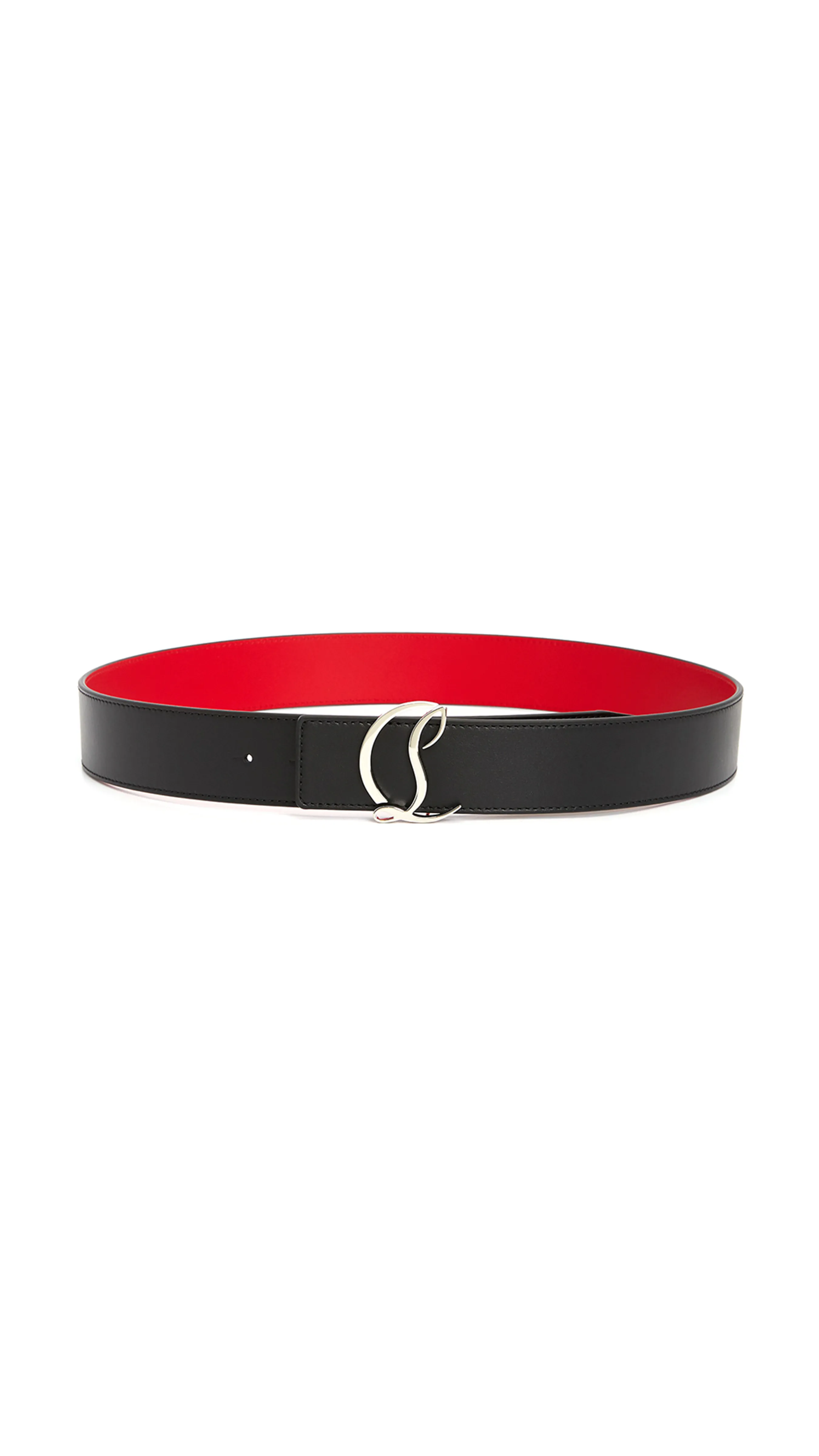 CL Logo Belt - Black/Loubi