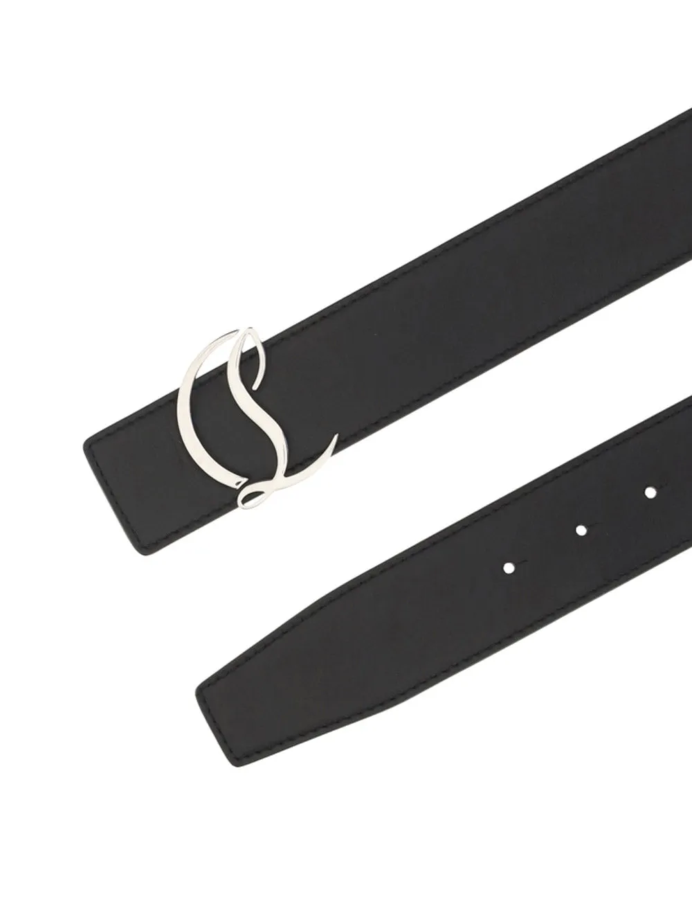 CL Logo Belt - Black/Loubi