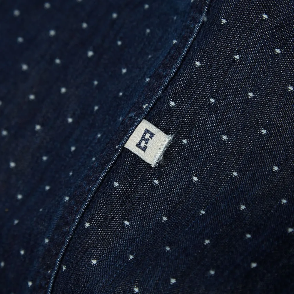 Edwin LS Denim Dot Work ShirtBlue Dot