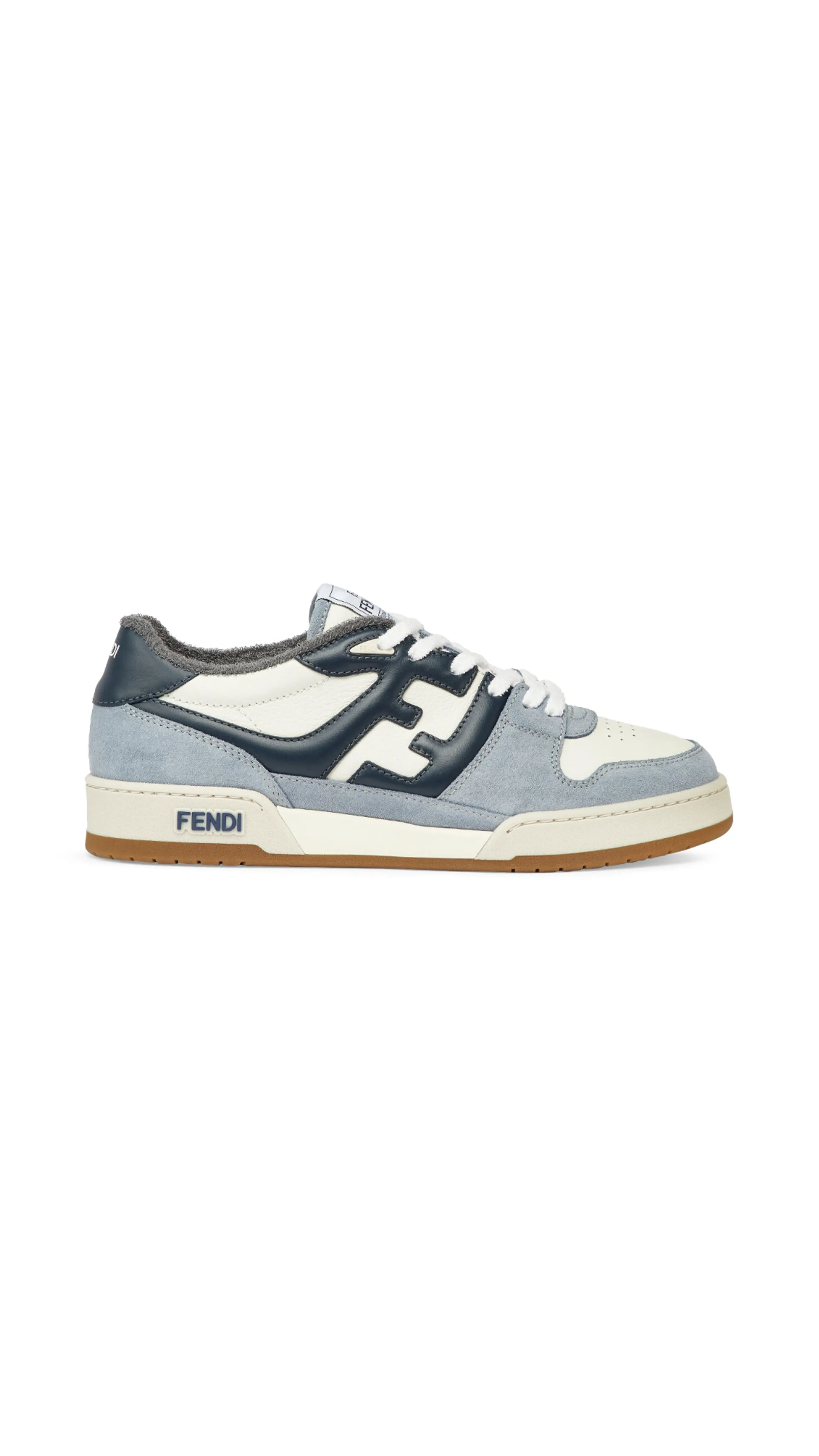 Fendi Match Suede Sneakers - Light Blue/Black/White