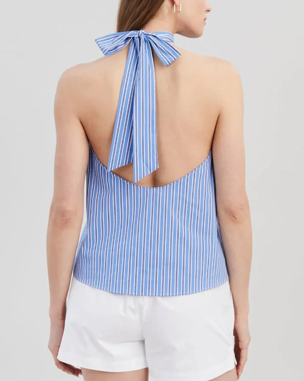 French Navy Stripe Barbara Top