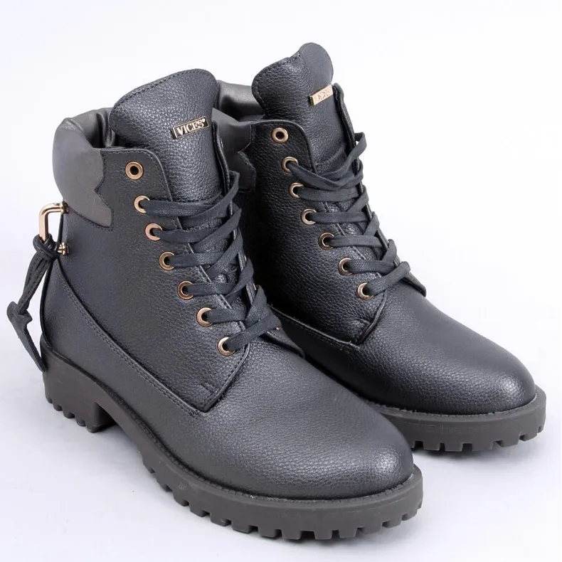 Glenn D.GREY padlock boots