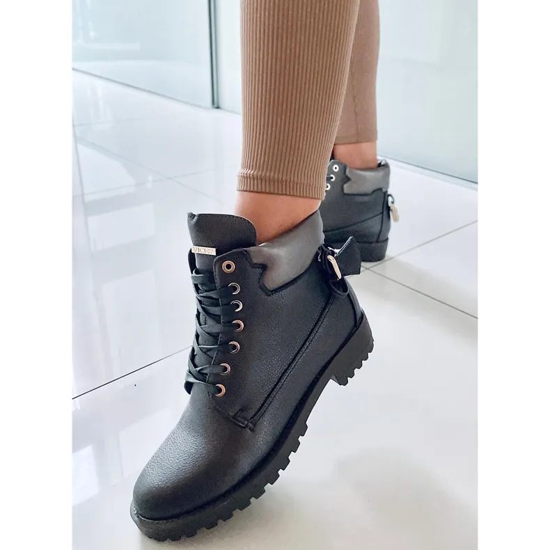 Glenn D.GREY padlock boots