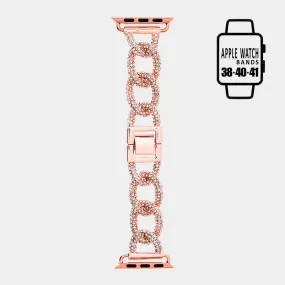 iLLASPARKZ Rhinestone Embellished Chain Link Apple Watch Band