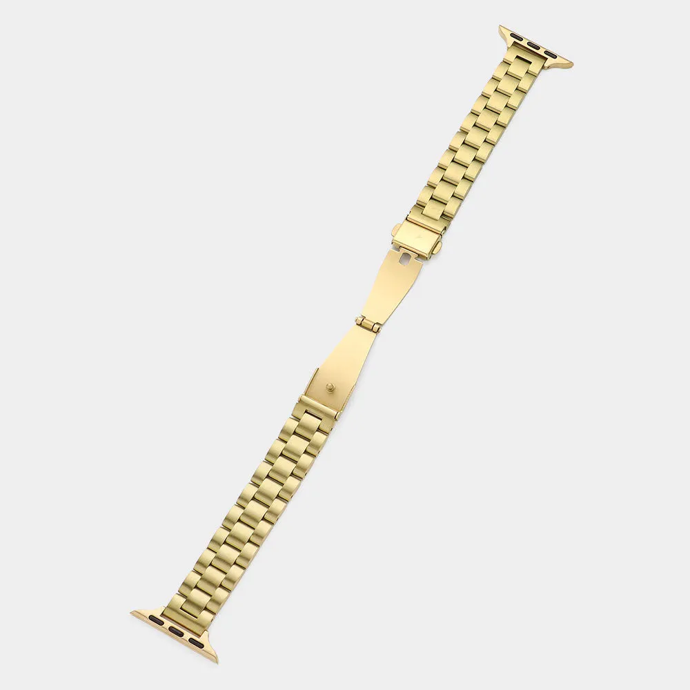 iLLASPARKZ Stainless Steel Jubilee Style Metal Chain Link Apple Watch Band