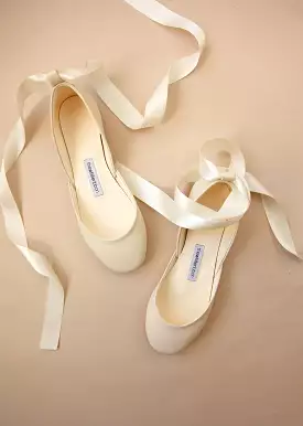 LUNA BALLET FLATS - CLASSIC IVORY