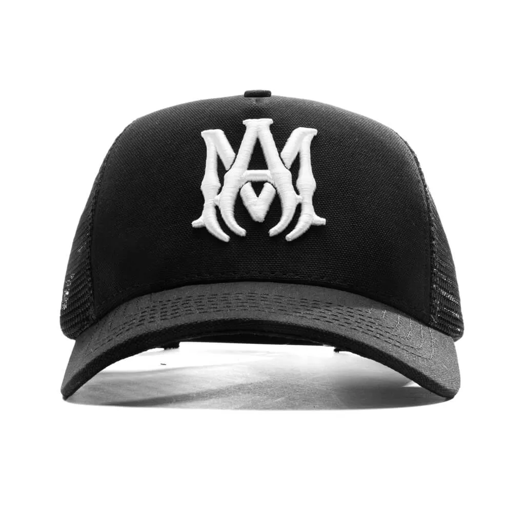 MA Logo Trucker Hat - Black/White