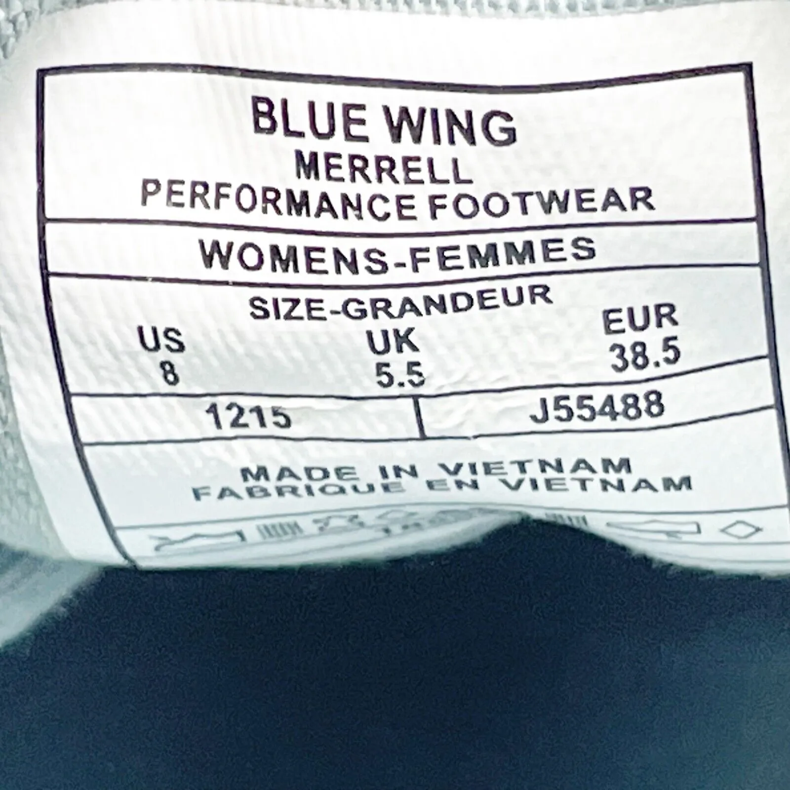 Merrell Womens Rant J55488 Blue Casual Shoes Sneakers Size 8