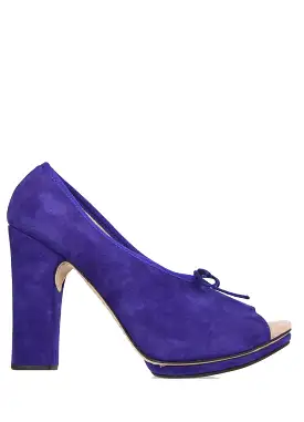 Mila Block Heel, Purple