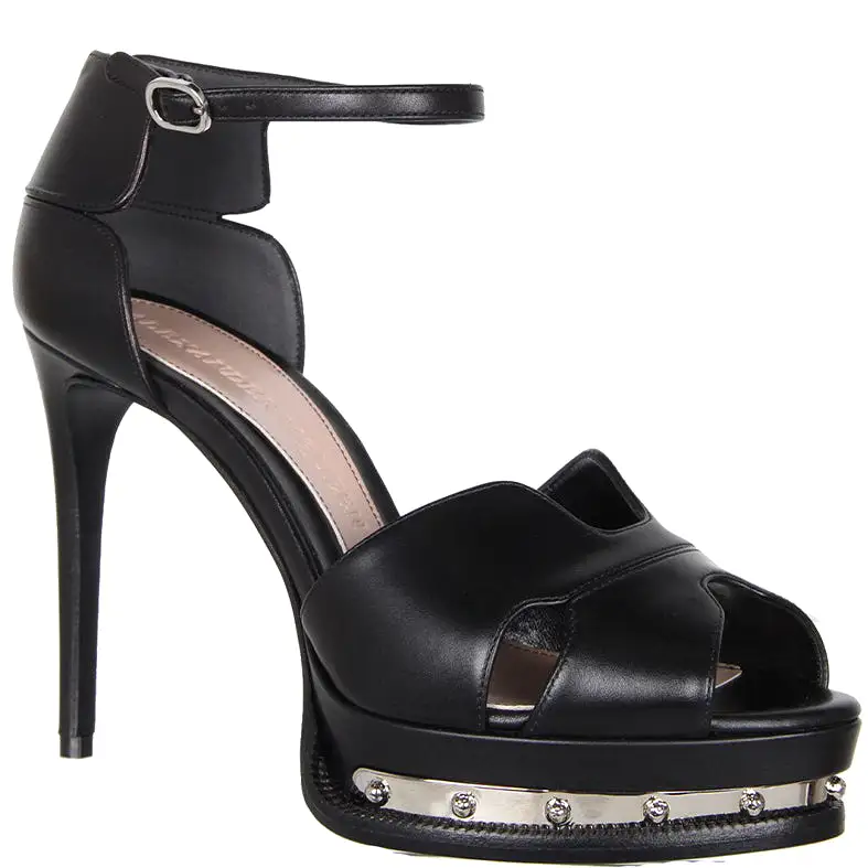 Mod Platform Sandal 85, Black/Silver