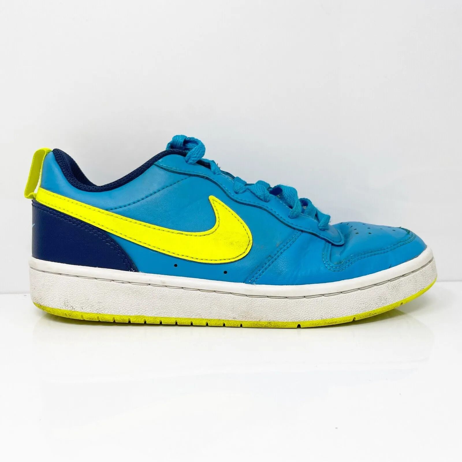 Nike Boys Court Borough Low 2 BQ5448-400 Blue Casual Shoes Sneakers Size 5Y