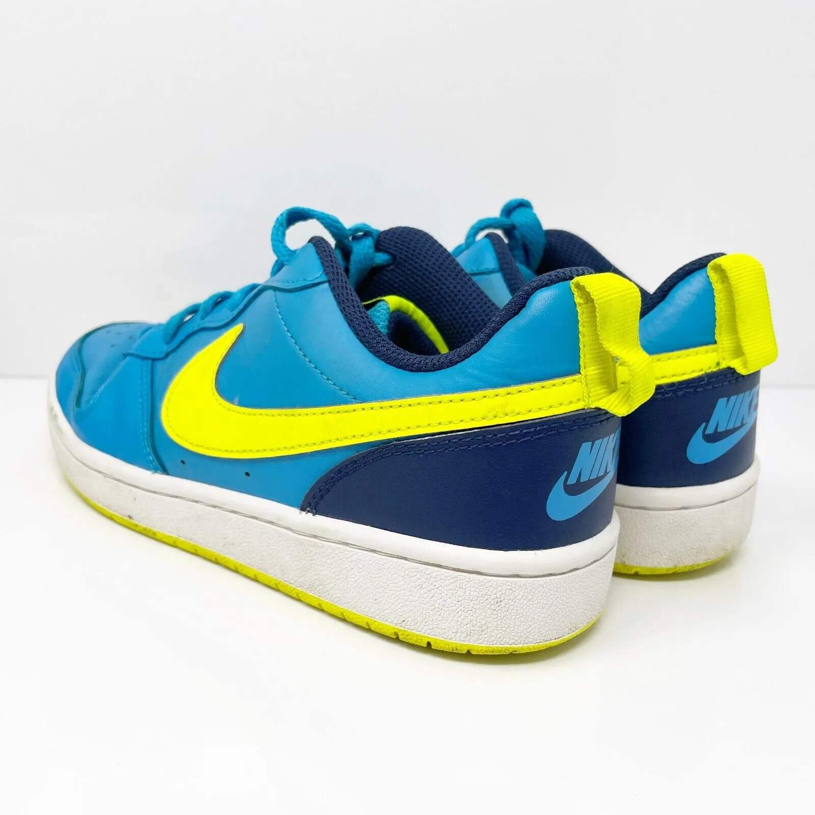 Nike Boys Court Borough Low 2 BQ5448-400 Blue Casual Shoes Sneakers Size 5Y