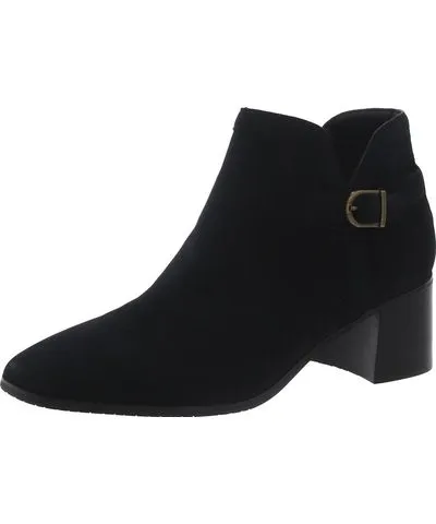 NYDJ Denisgo Womens Faux Suede Block Heel Ankle Boots