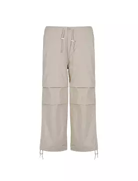 Obey Mina Parachute Pant Silver Grey