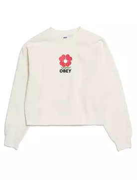 Obey Womens Amelia Crew Unbleached