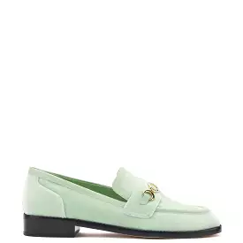 Patricia Loafer In Mint Green Velvet