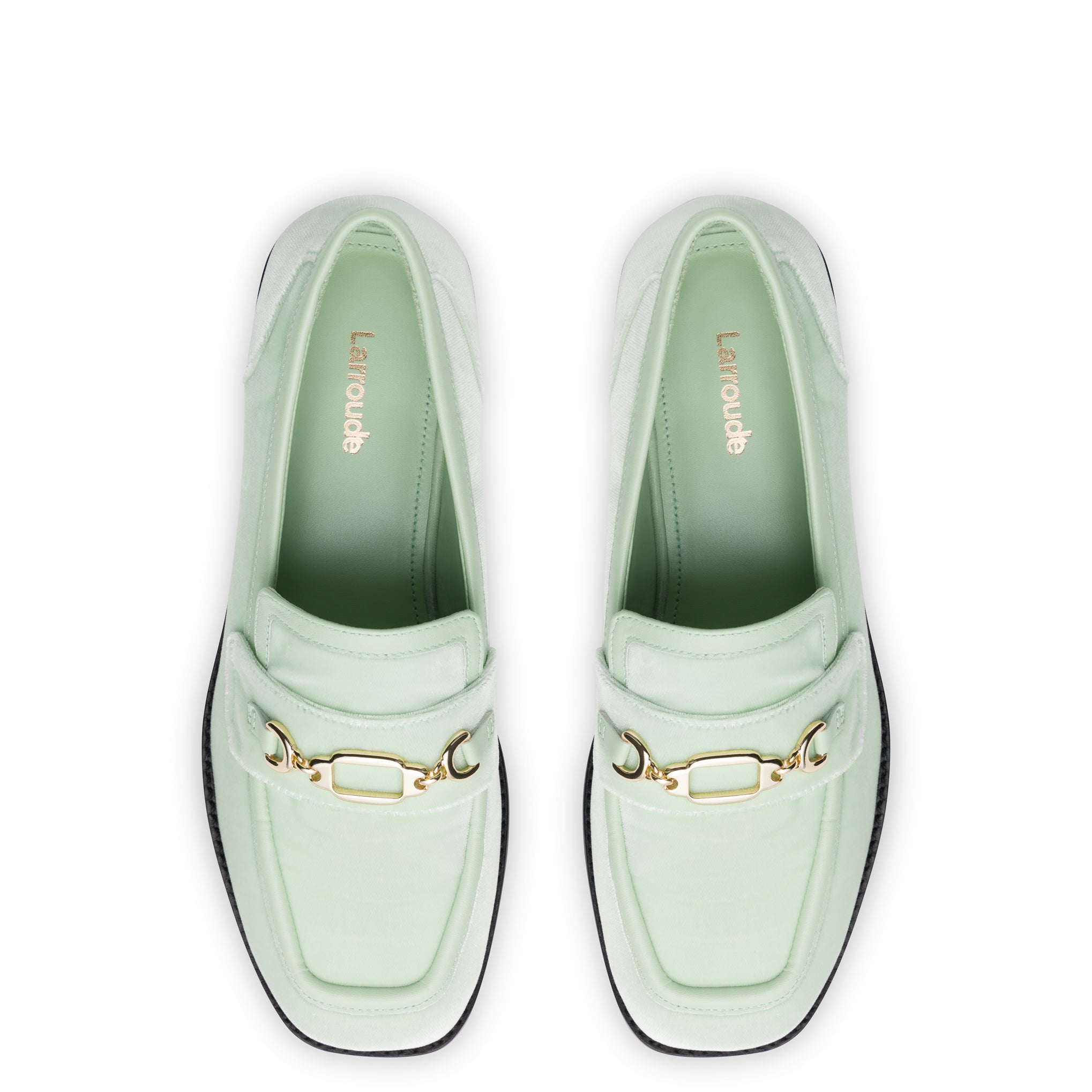 Patricia Loafer In Mint Green Velvet