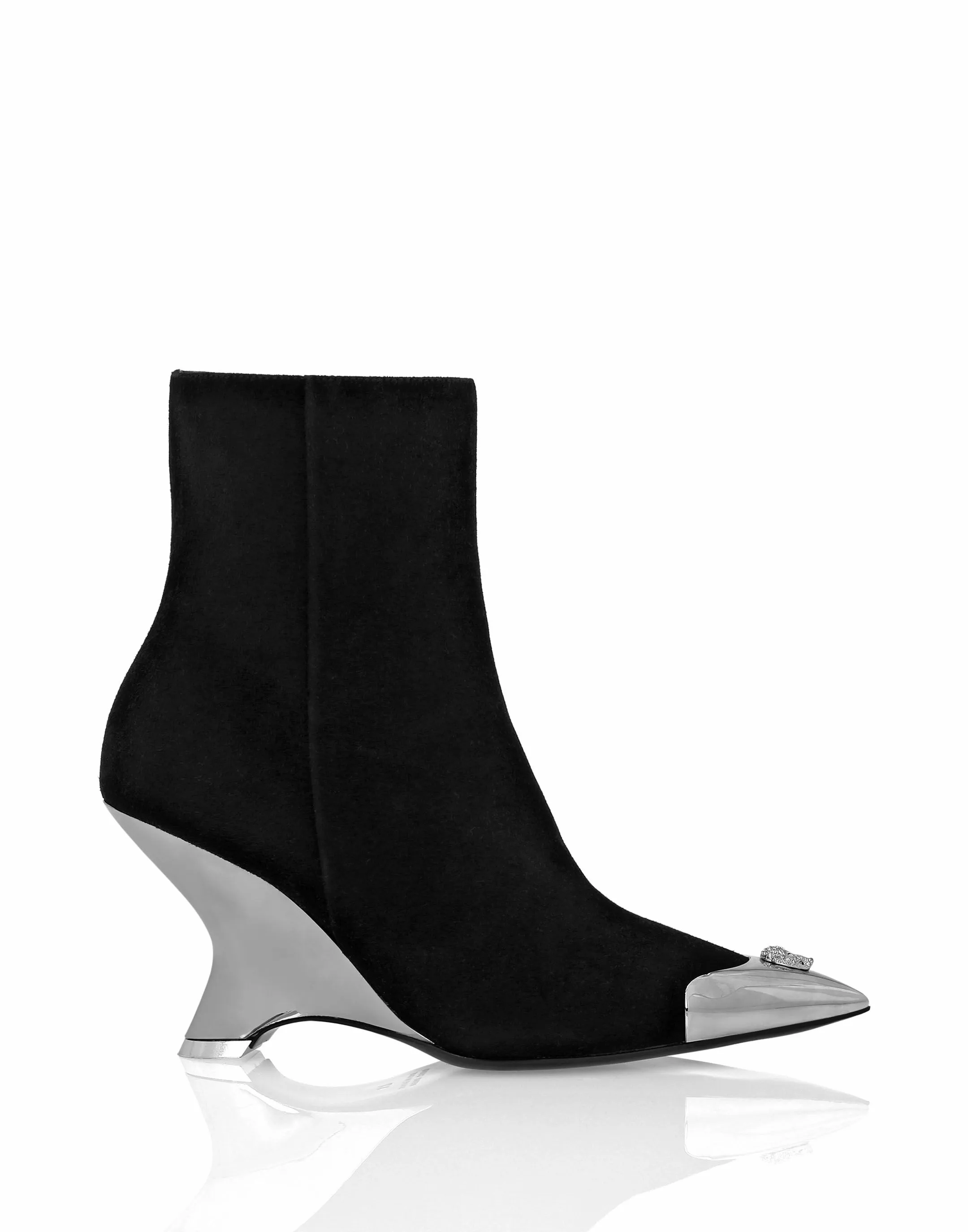 PHILIPP PLEIN Suede Boots Wedge