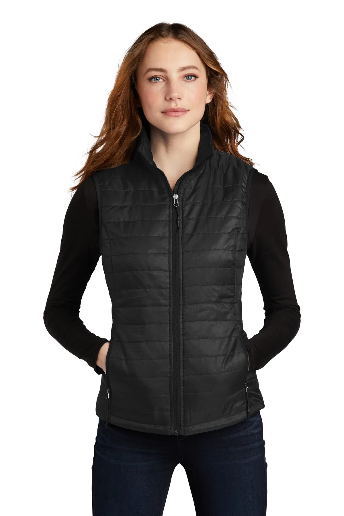 Port Authority Clothing L851 Port Authority    Ladies Packable Puffy Vest SKU: L851