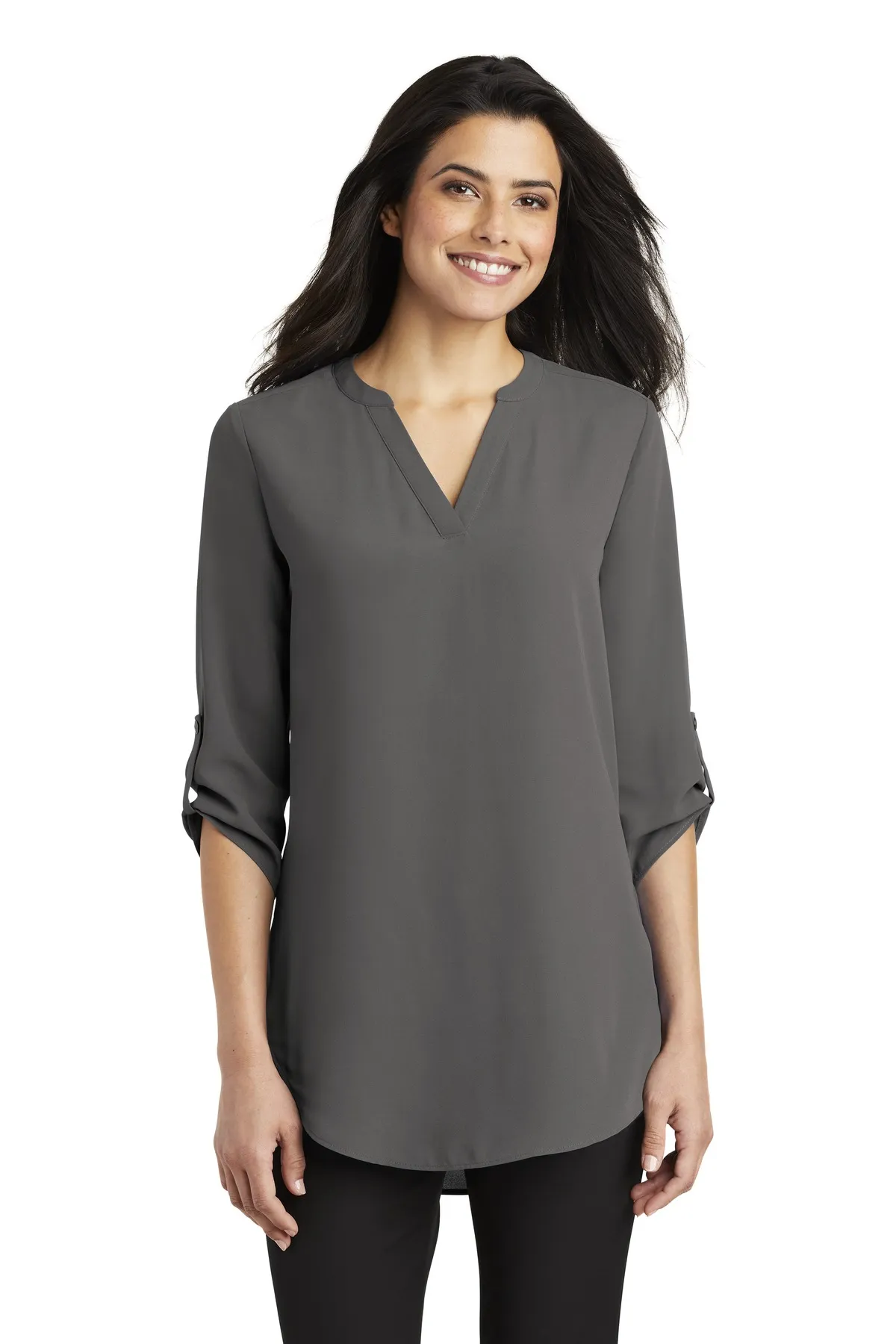 Port Authority Clothing LW701 Port Authority Ladies 3/4-Sleeve Tunic Blouse SKU: LW701