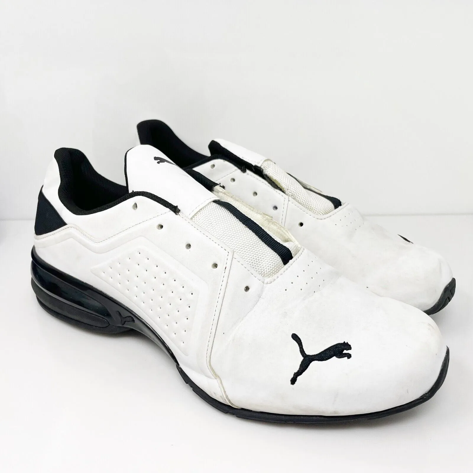 Puma Mens Viz Runner 194162-01 White Casual Shoes Sneakers Size 13