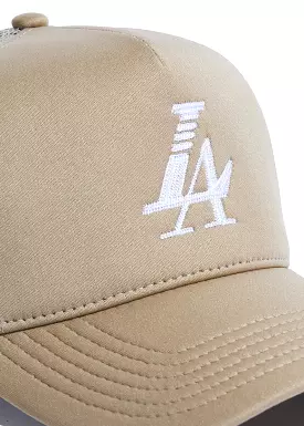 Reference PARADISE LA TRUCKER Hat (KHAKI)