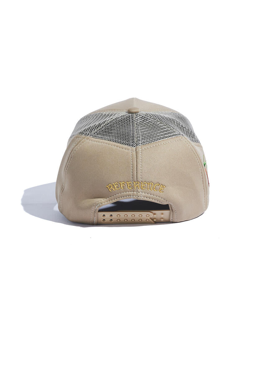 Reference PARADISE LA TRUCKER Hat (KHAKI)