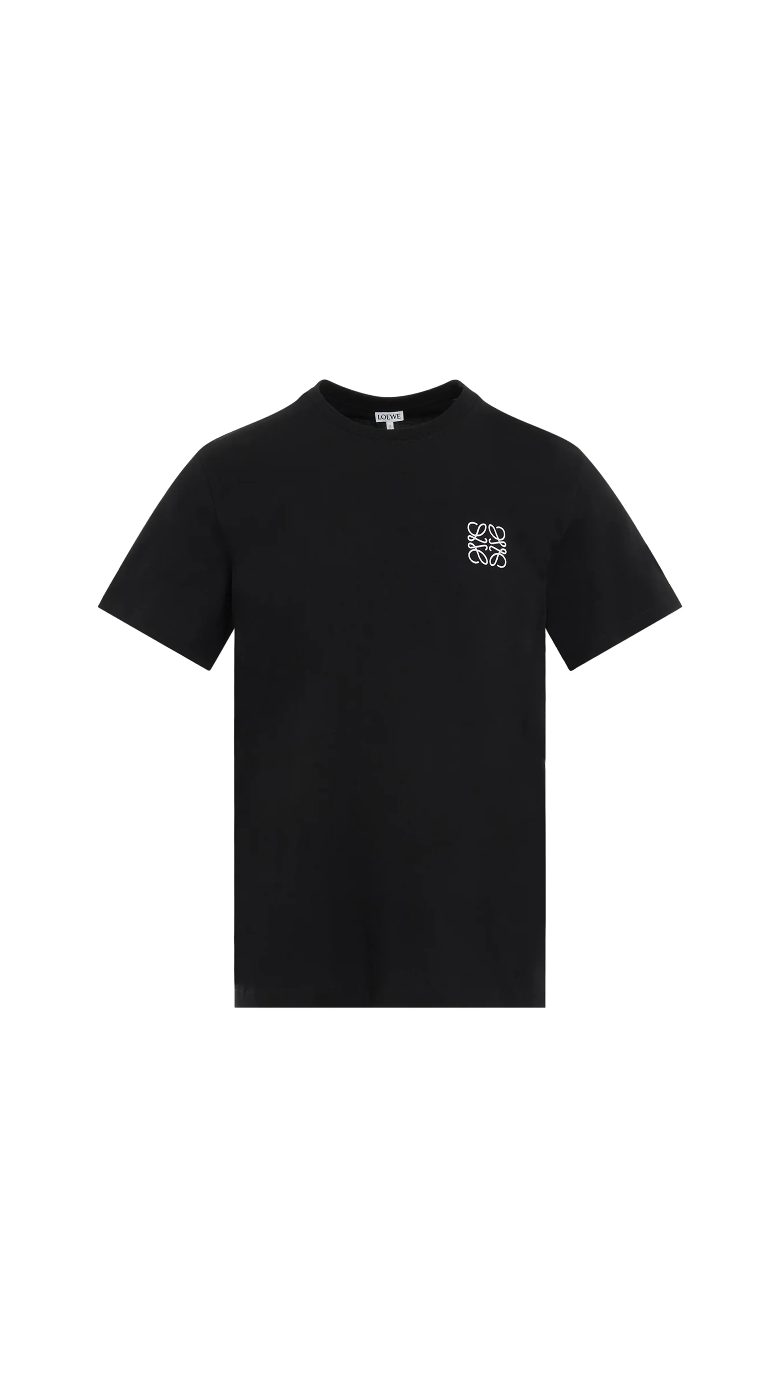 Regular Fit T-shirt in Cotton - Black