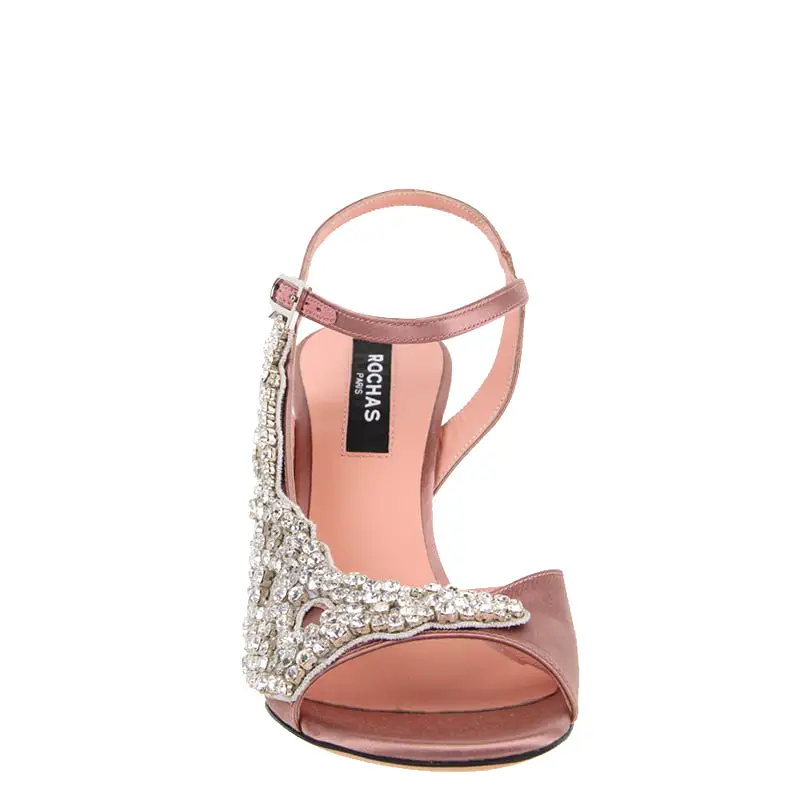 Rochas Crystal Heel 85 Satin, Pervinca