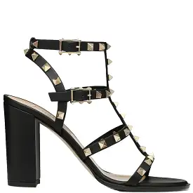 Rockstud Gladiator Block 90 Nappa, Black