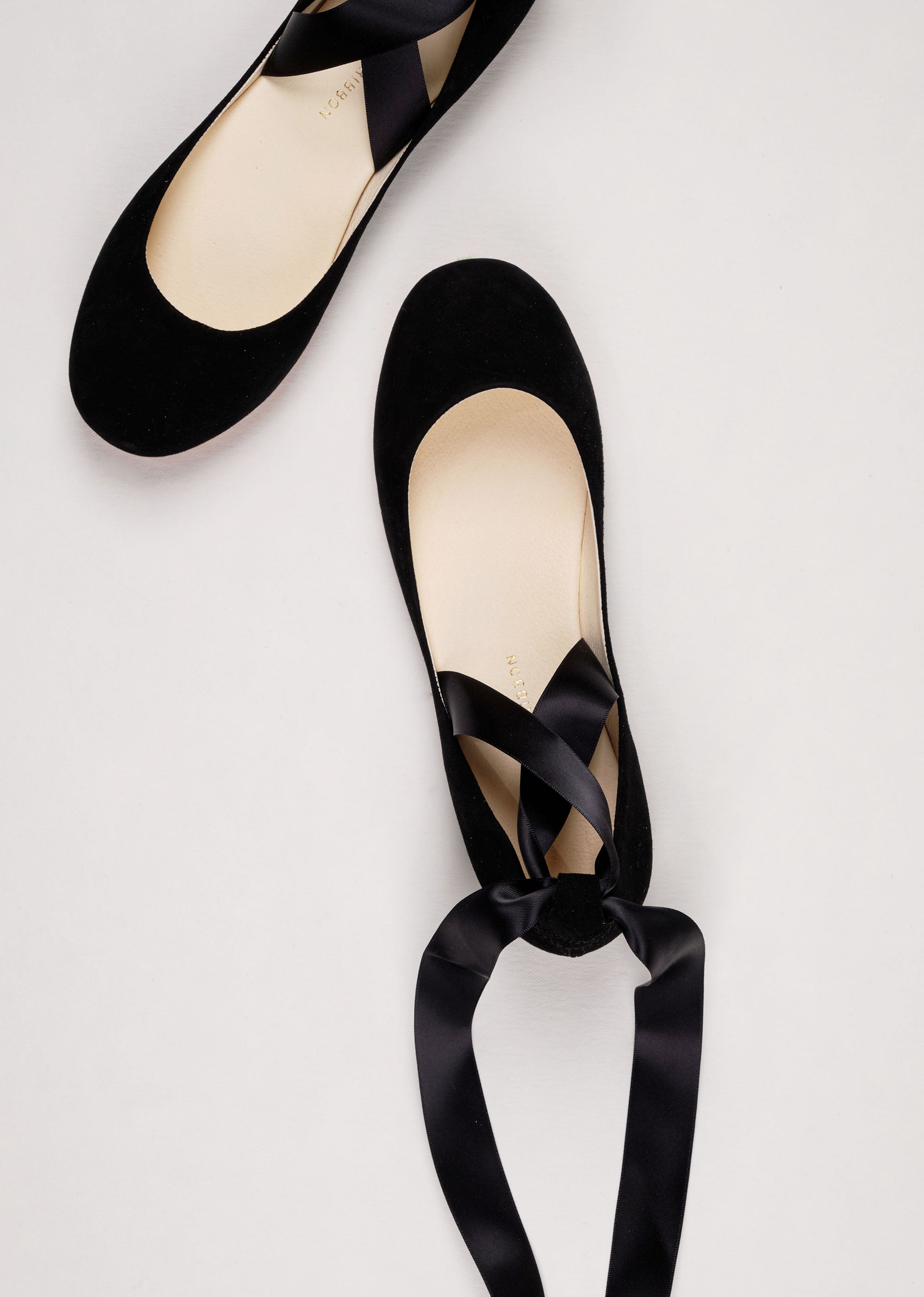 SIENNA BALLET FLATS - BLACK NUBUCK