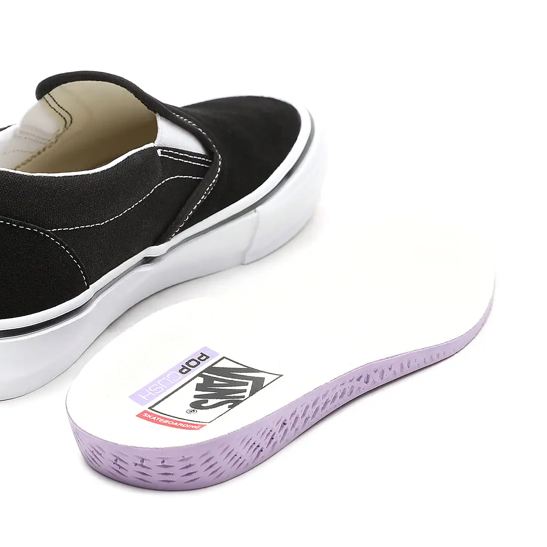 SKATE SLIP-ON BLACK / WHITE