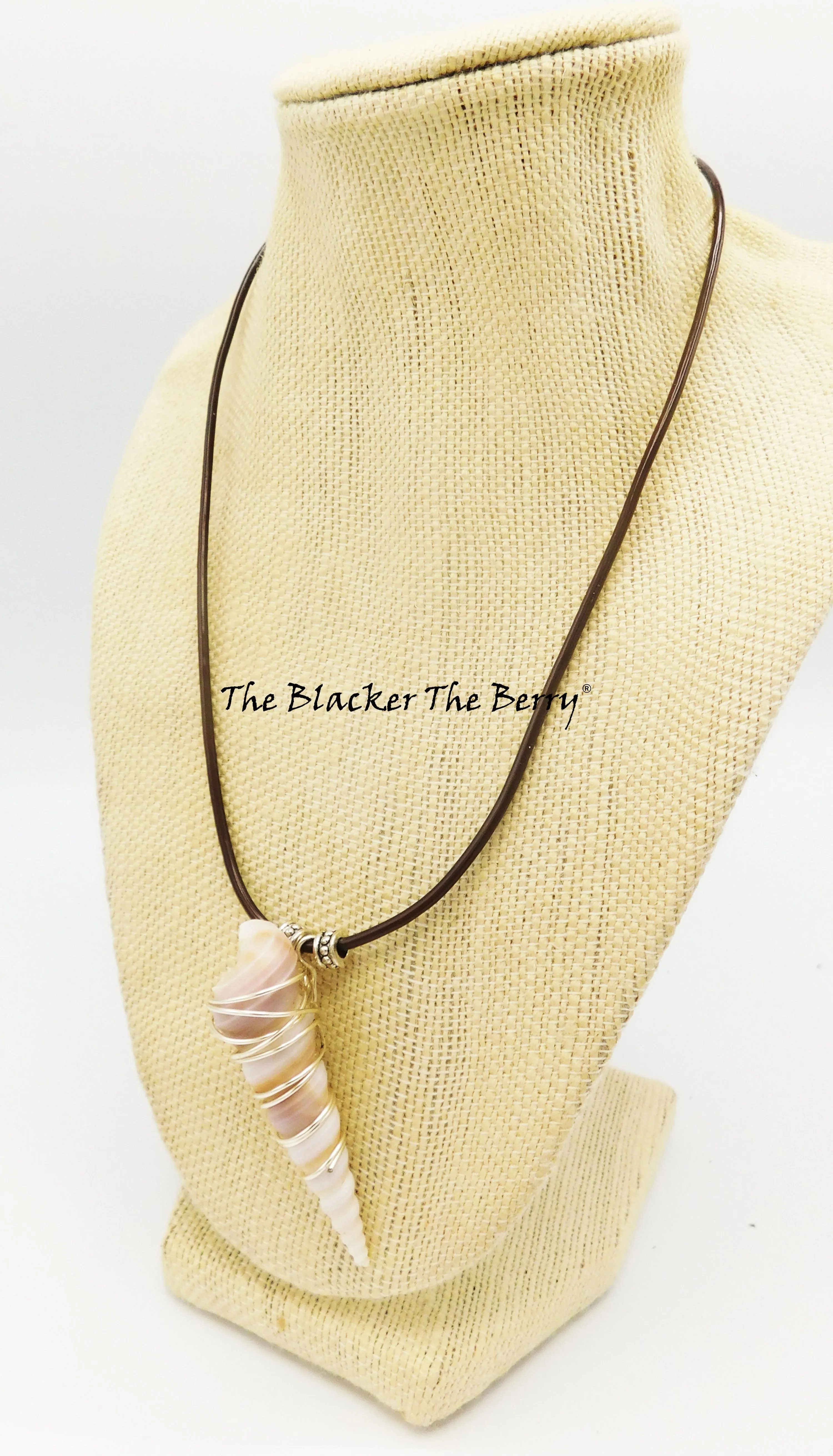 Summer Shell Wire Wrapped Necklace Jewelry