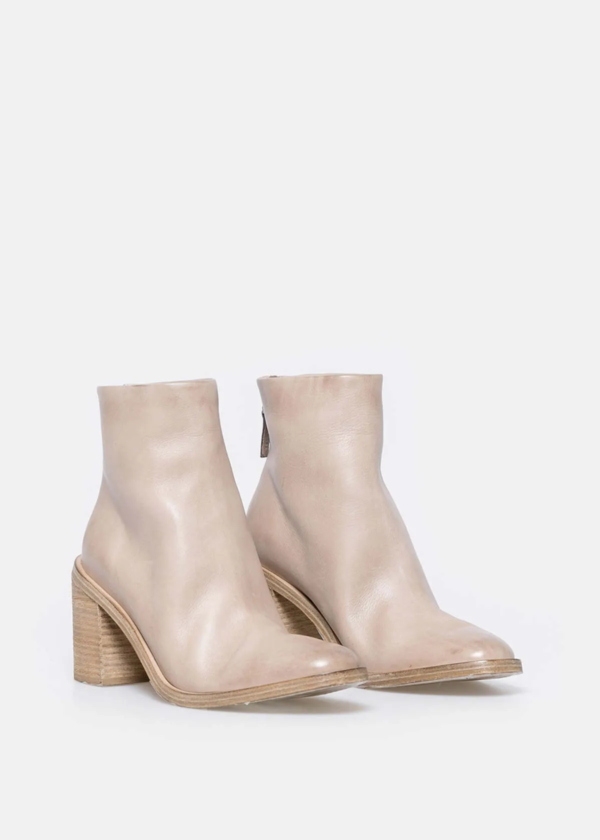 Tapiro Zip Boots - Beige