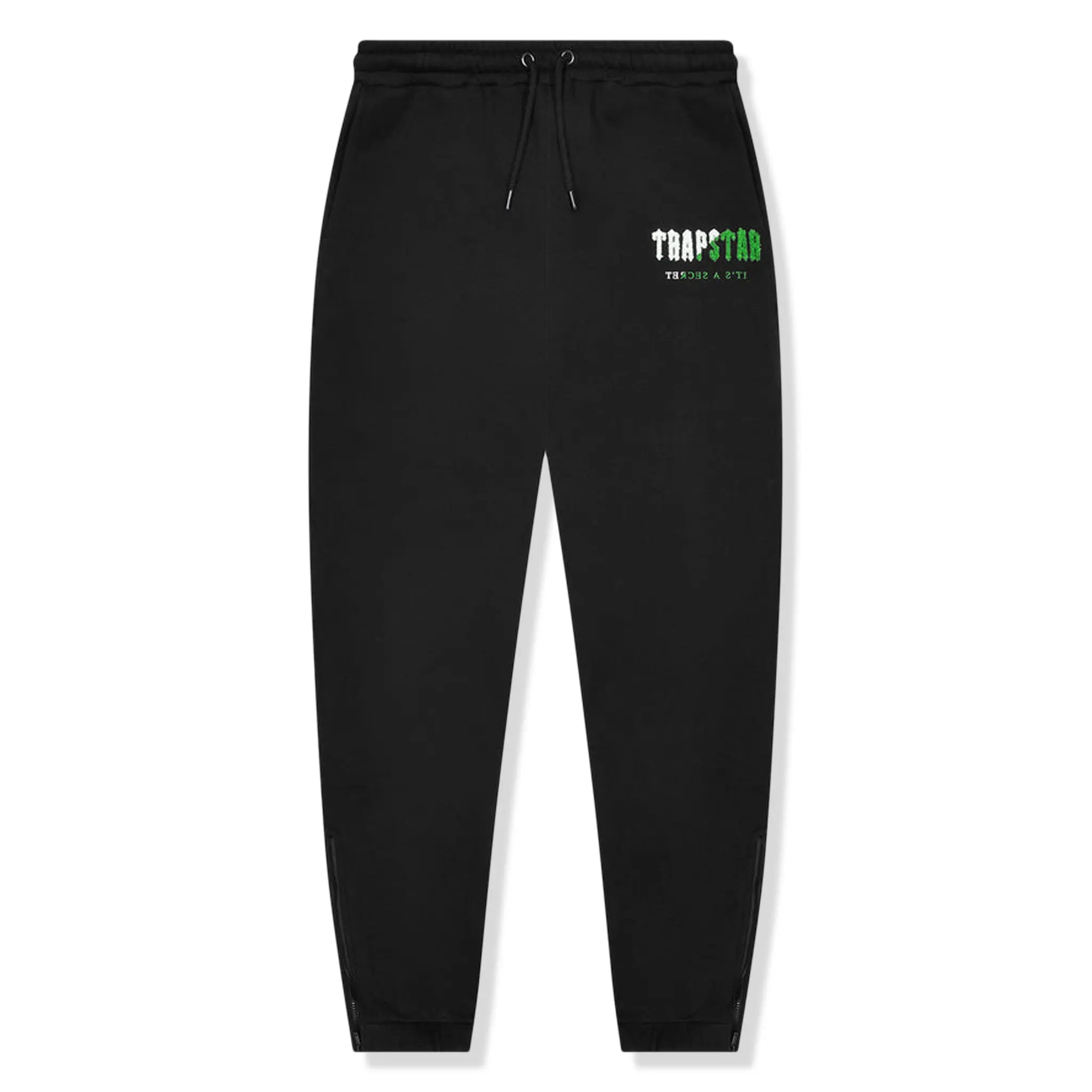 Trapstar Chenille Decoded Black Green Tracksuit