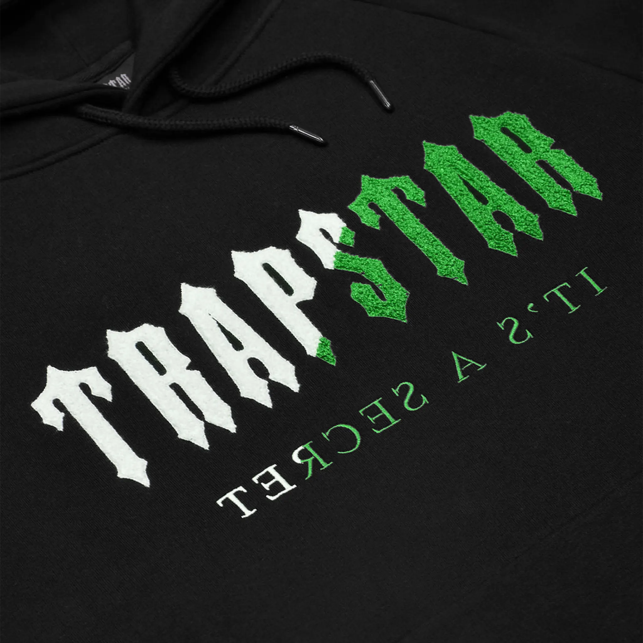 Trapstar Chenille Decoded Black Green Tracksuit