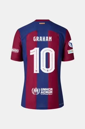 UWCL FC Barcelona Home Shirt 23/24 Player's Edition - Women - GRAHAM